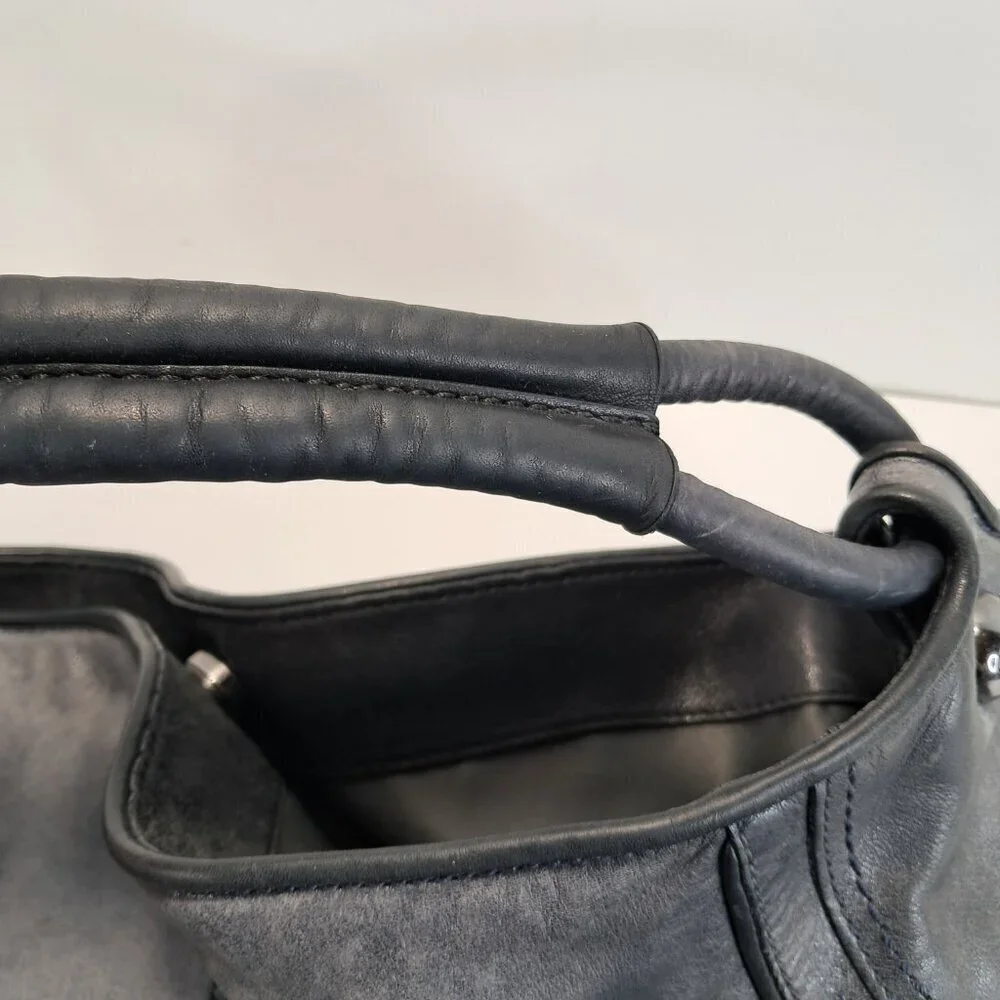Coach Cambridge Gray Leather Large Hobo Bag 14084